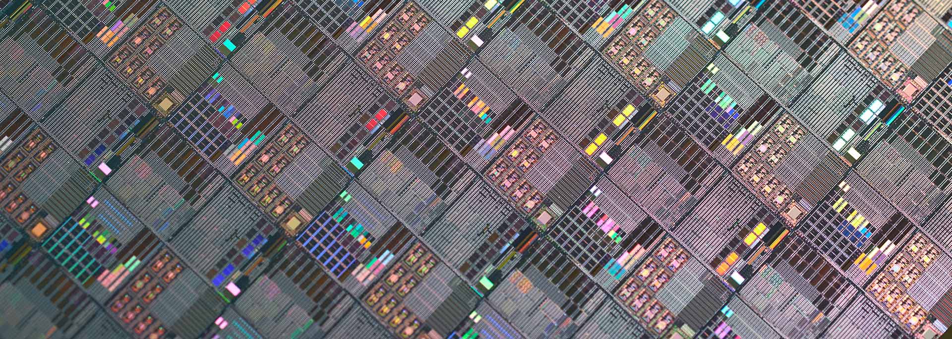 Extreme close up of semiconductor.